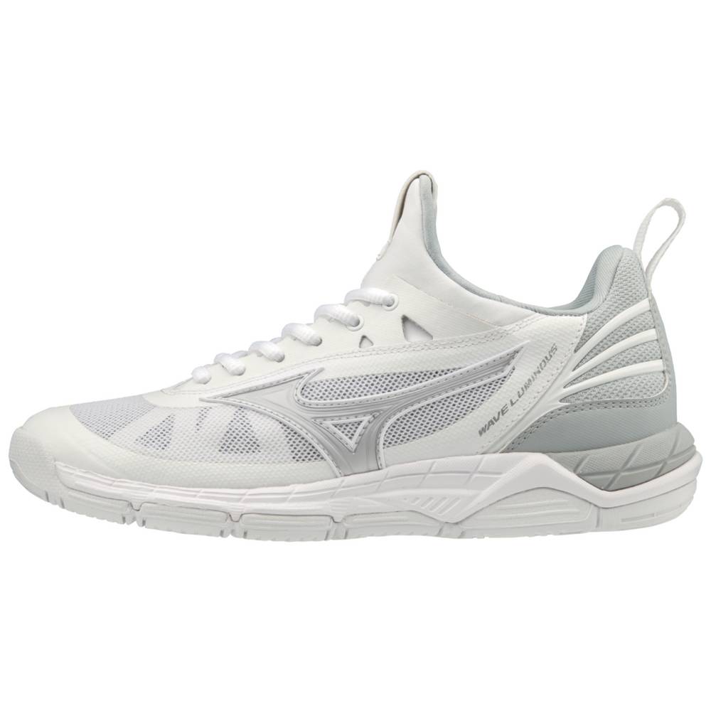 Sapatilhas Voleibol Mizuno Wave Luminous - Mulher - Branco/Prateadas - NPDSG5713